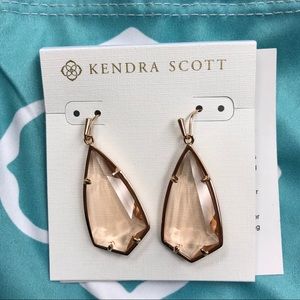 kendra scott carla rose gold earrings
